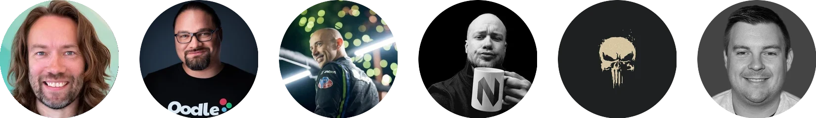 DHH, Ryan Hughes, Tobi Lütke, Bjarne Øverli, HANCORE e Spencer Bull